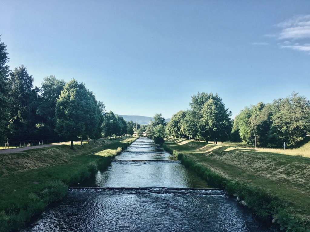 Radfahrt am Morgen