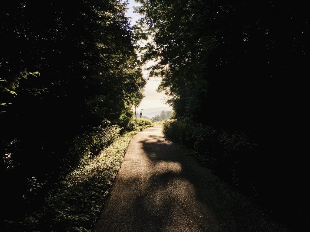Radfahrt am Morgen