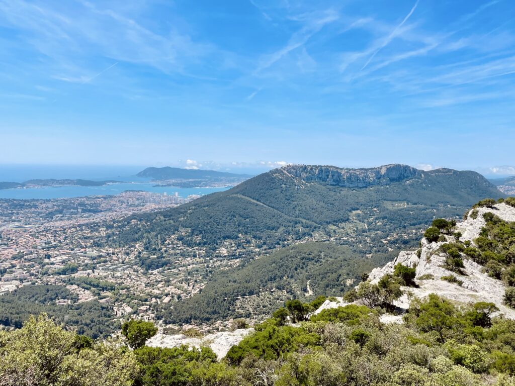 Col du Corps de Garde, Mont Caume, Mont Faron, Mont Coudon