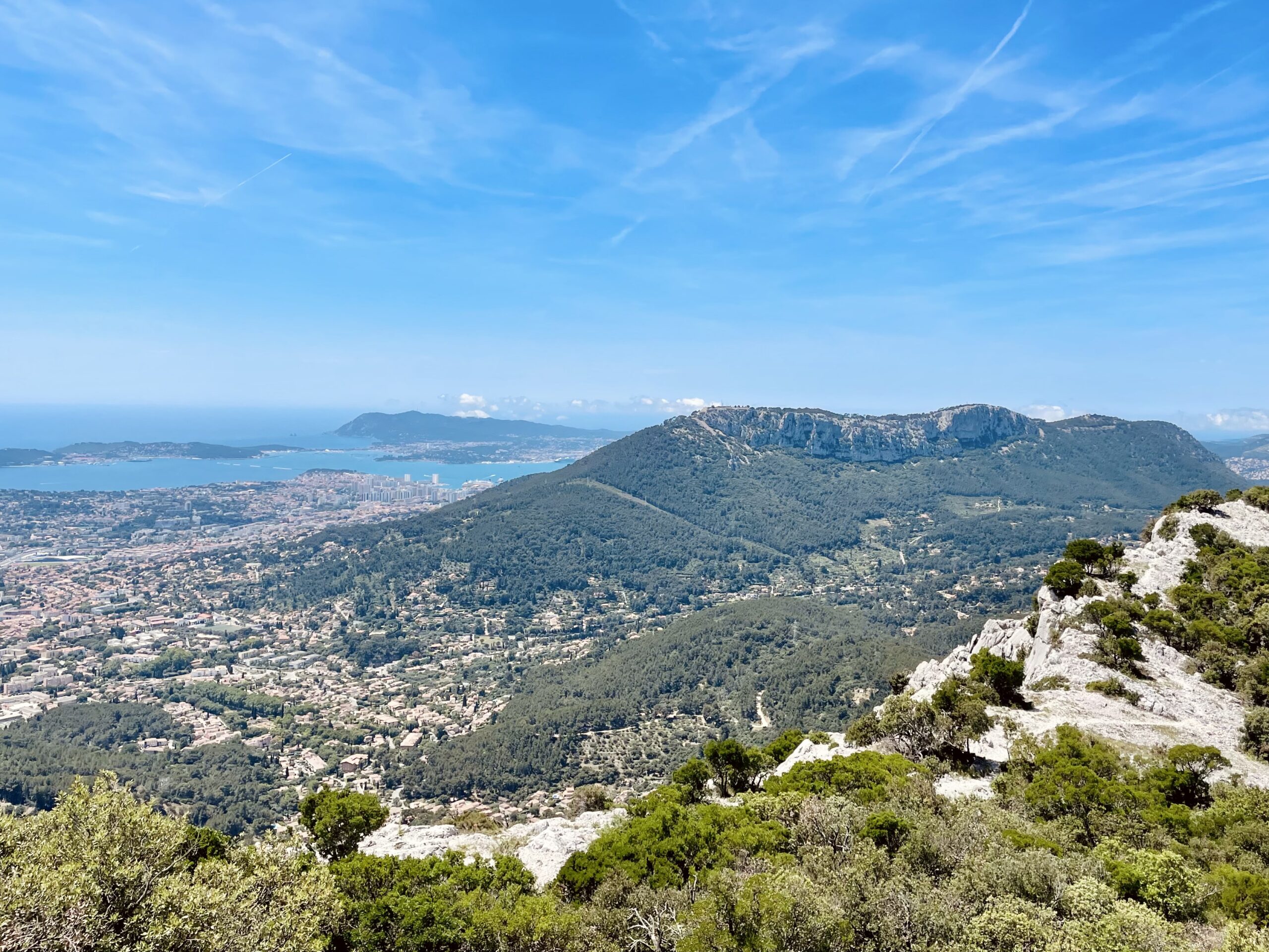 Col du Corps de Garde, Mont Caume, Mont Faron, Mont Coudon